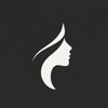 Beauty Me Today ivory profile symbol on charcoal